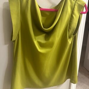 Elegant Lime Green Sleeveless Top